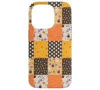 Vintage Halloween Patchwork Inpired Cute Ghost Pumpkin Custodia per iPhone 14 Pro