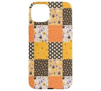 Vintage Halloween Patchwork Inpired Cute Ghost Pumpkin Custodia per iPhone 15 Plus