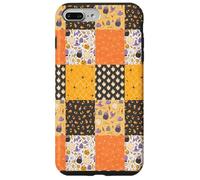 Vintage Halloween Patchwork Inpired Cute Ghost Pumpkin Custodia per iPhone 7 Plus/8 Plus