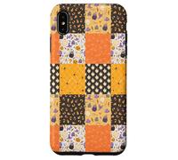 Vintage Halloween Patchwork Inpired Cute Ghost Pumpkin Custodia per iPhone XS Max
