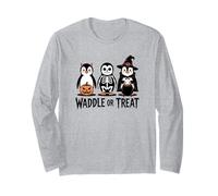 Vintage Halloween Penguin Trick o Waddle Spooky Maglia a Manica