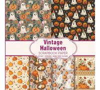 Vintage Halloween Scrapbook Paper: Decorative Craft Pads for DIY Projects Mixed Media, Card Making And More