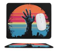 Vintage Halloween Zombie Hand Scary Tappetini Mouse Lavabile Mousemat Portatile Tappetino per Mouse per Casa Laptop Ufficio 25X30Cm