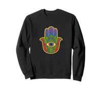 Vintage Hamsa mano occhio di Dio simbolo di protezione Felpa
