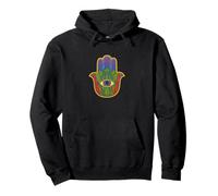 Vintage Hamsa mano occhio di Dio simbolo di protezione Felpa con Cappuccio
