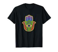 Vintage Hamsa mano occhio di Dio simbolo di protezione Maglietta