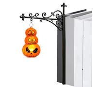 Vintage Hanging LED Bookend Lamp,Pumpkin Lantern Decorative Bookshelf Light