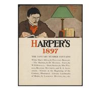 Vintage Harper's 1897 arte da parete decorazione letteraria classica Rea