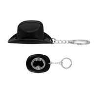 Vintage Hat Shape Ornament Pocket Bottle Opener - Cowboy Keychain for Tote Bag Backpack Car Keys Birthday Party Bar Beer Lover Men Women, Rustic Country Style Beverage Tool Miniature Stetsons Charm Ke