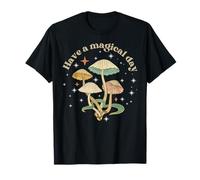 Vintage Have A Magical Day Funghi Micologia Estetica Maglietta