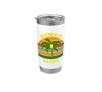 Vintage Hawaii Aloha Bicchiere termico in acciaio inox doppia parete