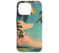 Vintage Hawaii Spiaggia Sera Nuvole Viaggio Vibe Custodia per iPhone 16 Pro