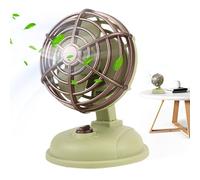 Vintage-Heimdekor-Fächer, Retro-Desktop-Fächer | Outdoor-Retro-Desktop- - Starker Winde mit Kabelventilator Atmosphäre mit diesem leisen Nachtfür Wohnzimmer, Schlafzimmer, Reisen, Campeggio