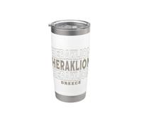 Vintage Heraklion Grecia Bicchiere termico in acciaio inox doppia parete