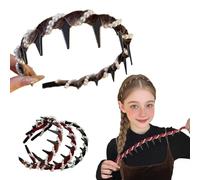 Vintage High Cranium Artificial Pearl Hairband, 2025 NEW Elegant Pearl Headbands, Headband with Clips Attached, Toothed Headband Braid Tool, Wide Beaded Bling Head Band for Wedding Party(Brown)