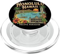 Vintage Honolulu Hawaii Viaggio Souvenir Città Turistico Regalo PopSockets PopGrip per MagSafe