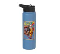 Vintage Horror, Where's the After Party?, Dark Humor Stainless Steel Insulated Water Bottle