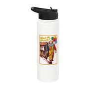 Vintage Horror, Where's the After Party?, Dark Humor Stainless Steel Insulated Water Bottle