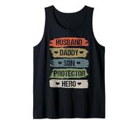 Vintage Husband Daddy Son Protector Hero for Dad Fathers Day Canotta