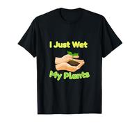 Vintage I Just Wet My Plants Divertente Giardinaggio Giardiniere Outfit Maglietta