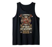 Vintage I Survived Fire Academy 2026 Firefighter Canotta
