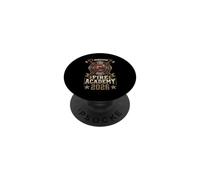 Vintage I Survived Fire Academy 2026 Firefighter PopSockets PopGrip Adesivo