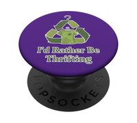 Vintage I'd Rather Be Thrifting Negozio dell'usato PopSockets PopGrip Adesivo