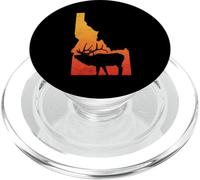 Vintage Idaho Elk Retro Outdoors Hunting PopSockets PopGrip per MagSafe