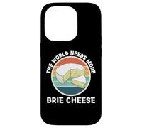 Vintage Il mondo ha bisogno di più Brie Cheese Retro Food Lover Custodia per iPhone 14 Pro