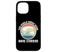 Vintage Il mondo ha bisogno di più Brie Cheese Retro Food Lover Custodia per iPhone 15