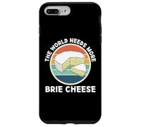 Vintage Il mondo ha bisogno di più Brie Cheese Retro Food Lover Custodia per iPhone 7 Plus/8 Plus