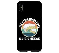 Vintage Il mondo ha bisogno di più Brie Cheese Retro Food Lover Custodia per iPhone XS Max