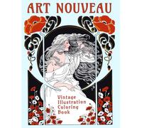 Vintage Illustration Coloring Book: Art Nouveau
