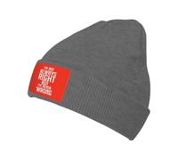 Vintage I'm Not Always Right But I'm Never Wrong Berretto in Maglia Antivento Berretto A Maglia Sportivo Cappello Invernale per Donna Corsa Uomini