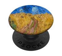 Vintage Impressionismo Art: Campo e corvi PopSockets PopGrip Adesivo