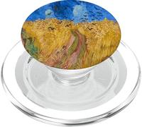Vintage Impressionismo Art: Campo e corvi PopSockets PopGrip per MagSafe