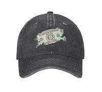 Vintage in Crypto We Trust US Dollars Berretto da Baseball Unisex Distressed Lavato Copricapo Outdoor Running Golf Caps Cappello