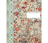 Vintage Indian Floral Composition Notebook: Crimson & Indigo Pattern: Deep Red & Blue Botanical Print on Silk-Style Cover | Exotic College-Ruled ... Journal for Writing, Reflection & Daily Notes