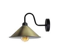 Vintage Industriale Muro Luce Rustico Applique Metallo Paralume Attico Lampada