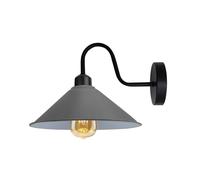 Vintage Industriale Muro Luce Rustico Applique Metallo Paralume Attico Lampada