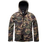 Vintage Industries Alford Camo, giacca tessile impermeabile M male Marrone/Oliva/Beige