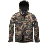 Vintage Industries Alford Camo, giacca tessile impermeabile L male Marrone/Oliva/Beige