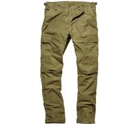 Vintage Industries BDU T/C, pantaloni cargo XS male Oliva
