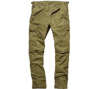 Vintage Industries BDU T/C, pantaloni cargo XS male Oliva