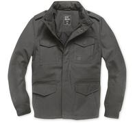 Vintage Industries Brent Parka, giacca tessile impermeabile L male Grigio