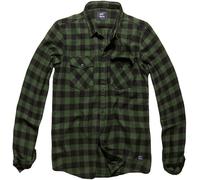 Harley shirt Grey check L male Verde/Nero