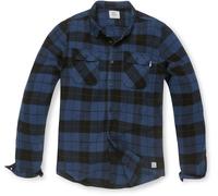 Vintage Industries Camicia a quadri Sem Flanella Camicia a quadri Cobalto - Sem 3XL Blu