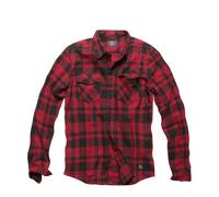 Vintage Industries Camicia di flanella Austin Shirt Red Check - Austin 3XL Rosso