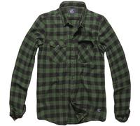 Vintage Industries Camicia Harley Uomo Flanella Aquadri Green Checkered