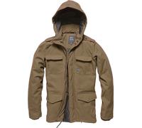 Vintage Industries Darren Parka, giacca tessile impermeabile S male Marrone